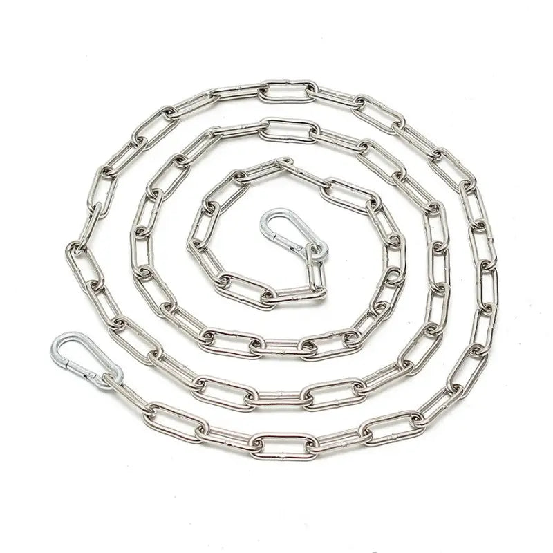 200cm Stainless Steel Chain with Hooks for Bondage Restraints