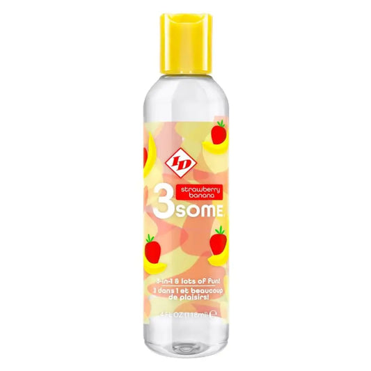 3some Strawberry Banana 3-in-1 Lubricant 118ml for Ultimate Relaxation