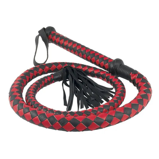 Arabian Whip in Red - Long Arabian Whip for Bondage Gear