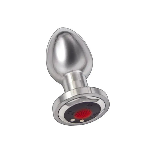 Ass Sation Remote Vibrating Butt Plug Silver for Exquisite Satisfaction