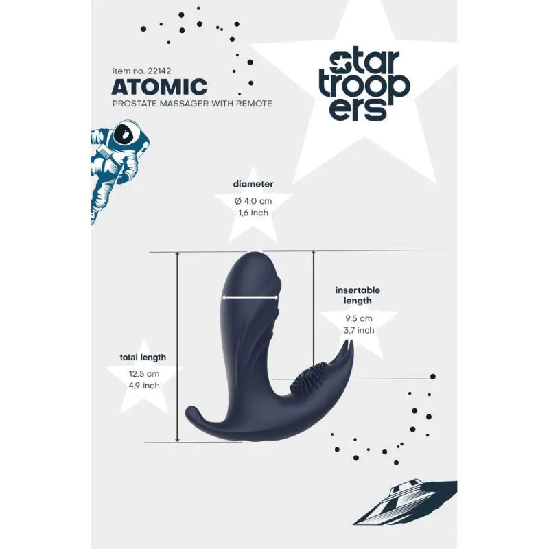 Atomic Prostate Massager for Ultimate Triple Stimulation Experience