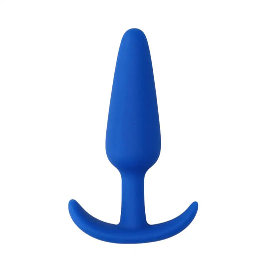 Beginners Size Slim Butt Plug Blue for Comfortable Anal Stimulation