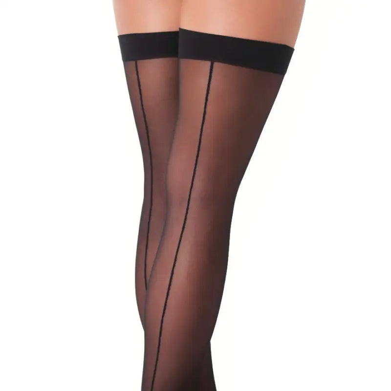 Black Sexy Stockings with Seam for Enhanced Elegance and Allure