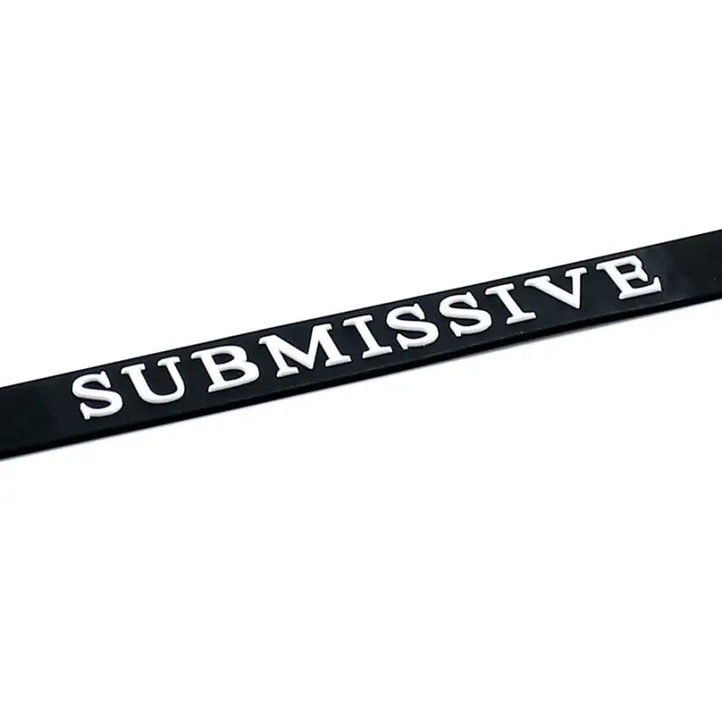 Black Silicone Submissive Collar for Enhanced Intimate Experiences