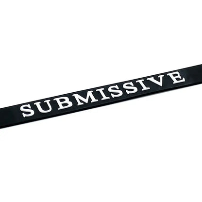 Black Silicone Submissive Collar for Enhanced Intimate Experiences