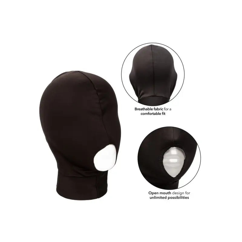 Breathable Open Mouth Hood for Boundless Bondage Experiences