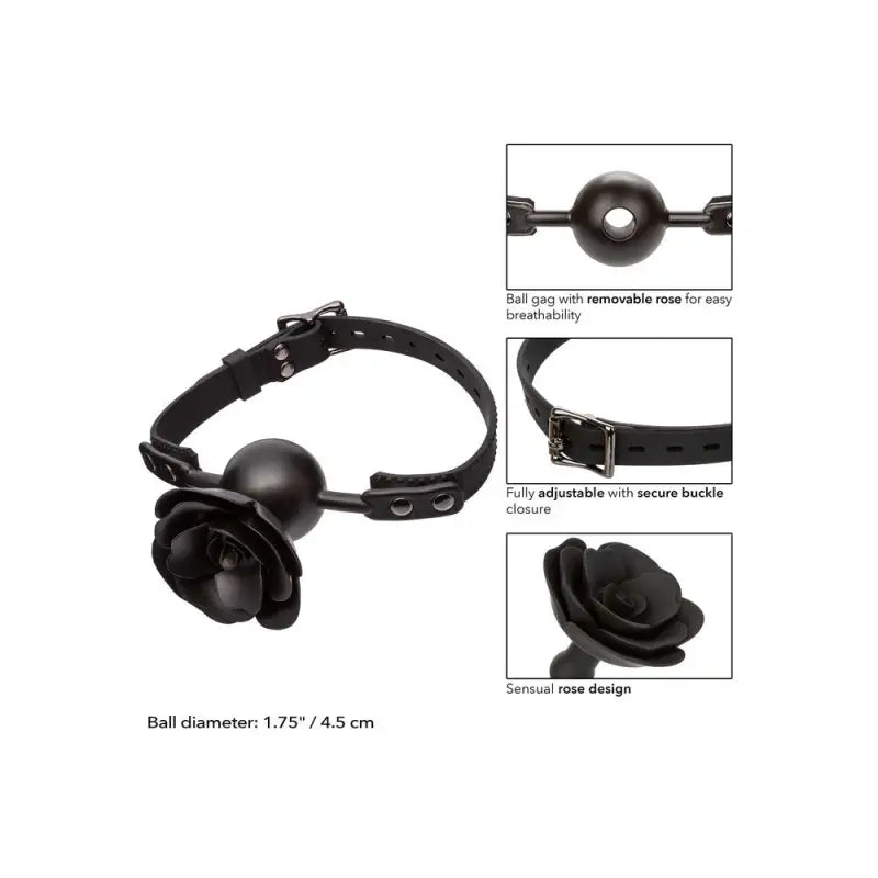 Calexotics Forbidden Removable Rose Gag for Ultimate Bondage Play