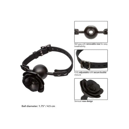 Calexotics Forbidden Removable Rose Gag for Ultimate Bondage Play