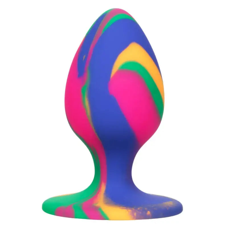 Cheeky Medium Tie Dye Butt Plug for Anal Play