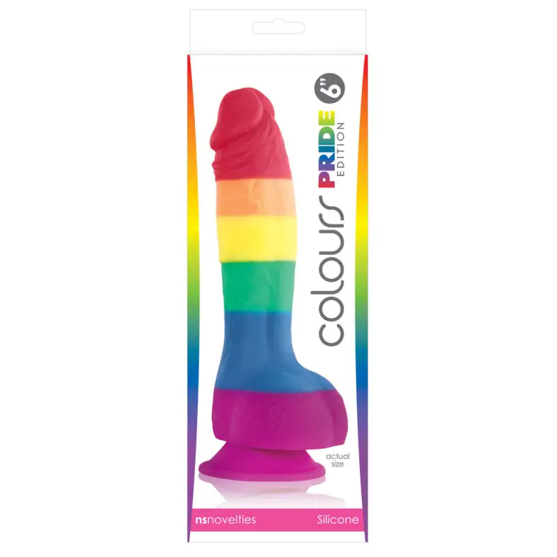 Colours Pride Edition 6 Inch Realistic Silicone Dildo for Diverse Pleasure