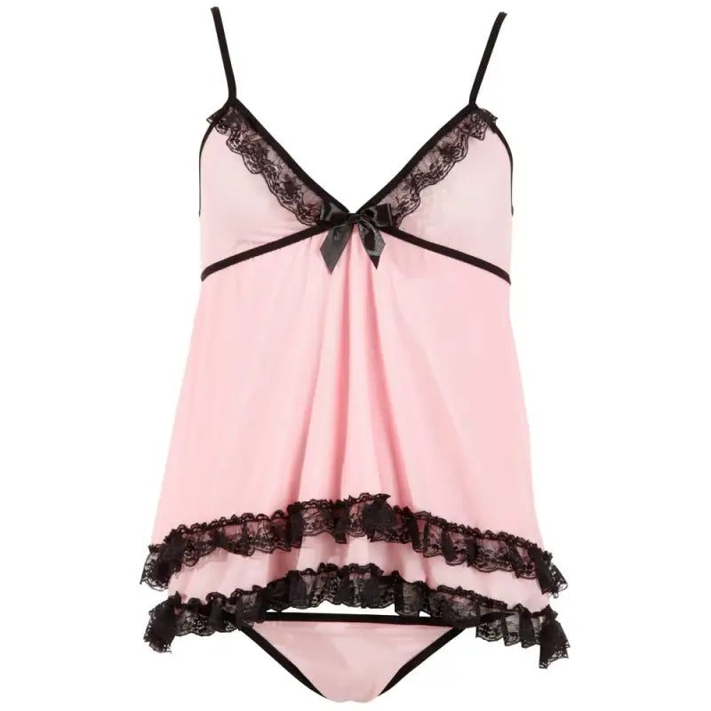 Cottelli Babydoll and Thong for Elegant Intimate Moments