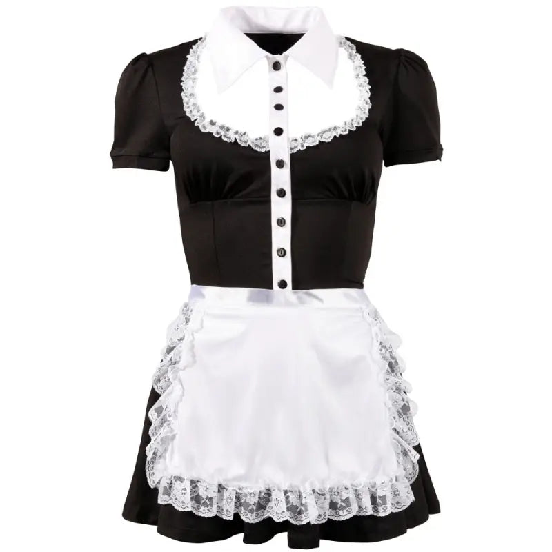 Cottelli Collection Costumes Black Maids Dress for Fantasy Play