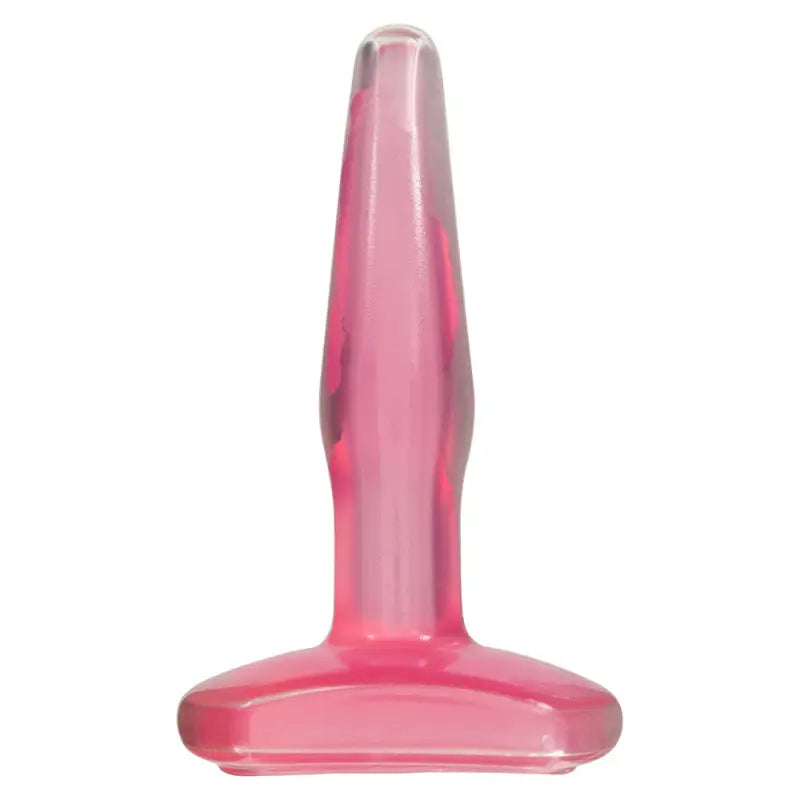 Crystal Jellies Small Pink Butt Plug for Anal Play