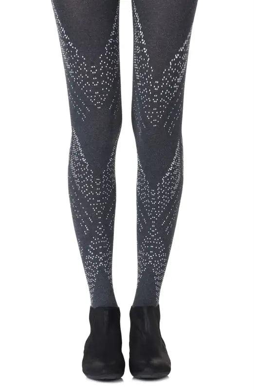 Darling Angle Heather Grey Tights for Timeless Elegance and Flattery