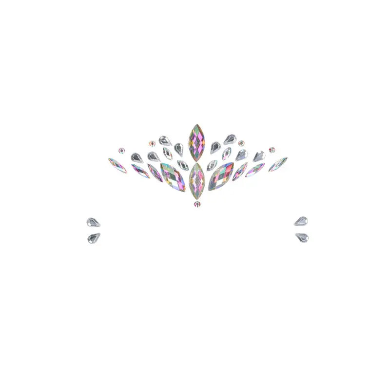 Dazzling Crowned Face Bling Sticker for Eye-Catching Glamour