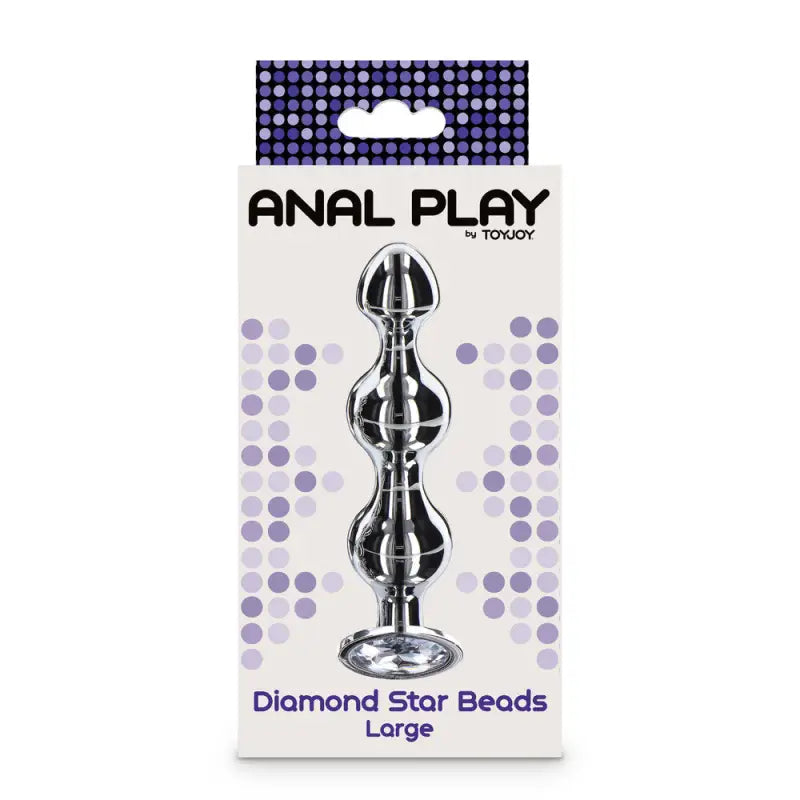 Diamond Star Beads Large Quality Butt Plug for Enhanced Pleasure