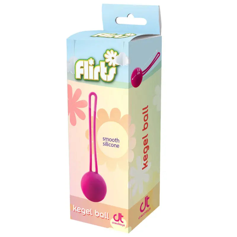 Discover Ecstasy with Flirts Kegel Ball Pink and Flexible Drawstring