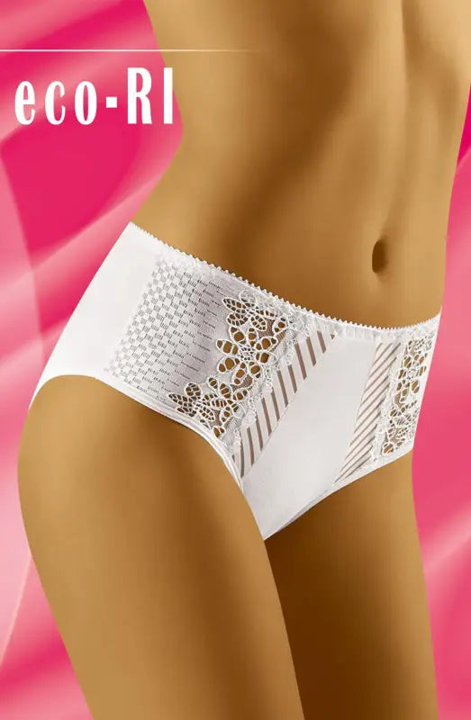 Discover Elegance with Wolbar Eco-RI White Lovely Maxi Briefs