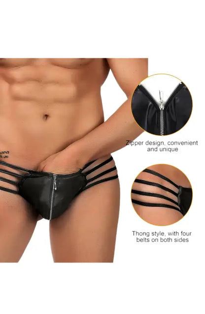 Discover Elegance with YesX YX971 Men’s Thong Black