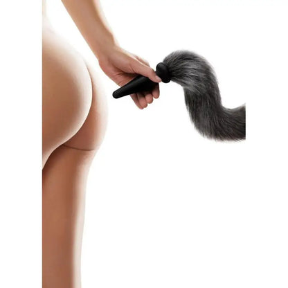 Discover Exhilaration with the Furry Tales Grey Foxtail Butt Plug