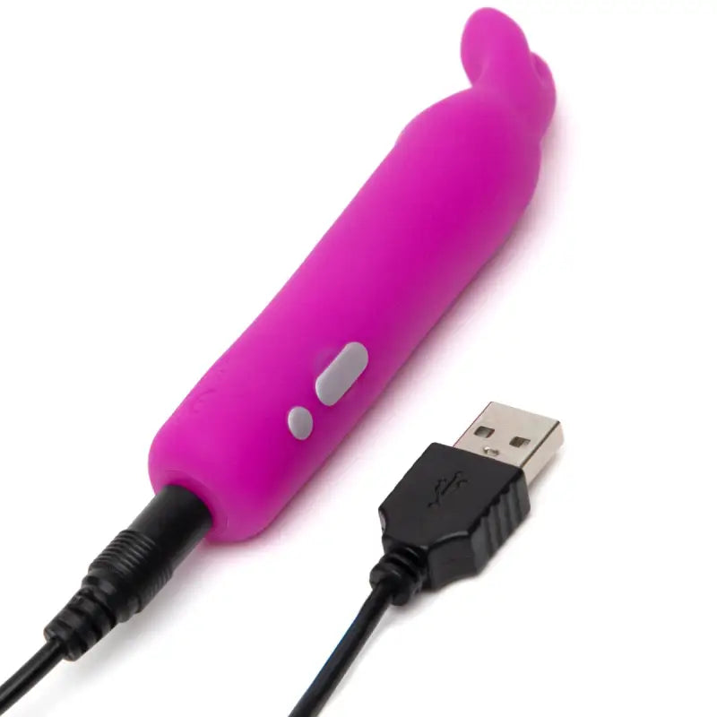 Happy Rabbit Rechargeable Vibrating Bullet - Purple