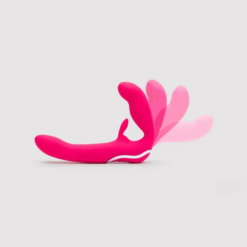 Happy Rabbit Strapless Strap On Rabbit Vibe Pink