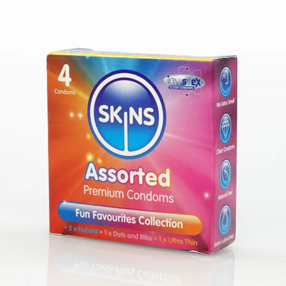 Skins Condoms Assorted 4 Pack - D&R  NAT  UT