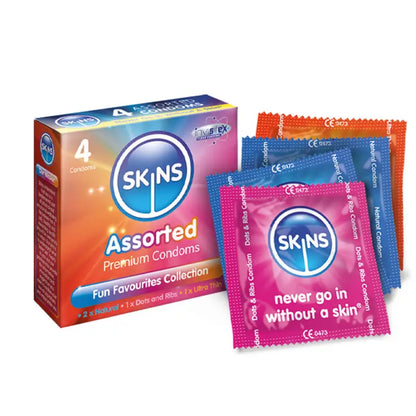 Skins Condoms Assorted 4 Pack - D&R  NAT  UT