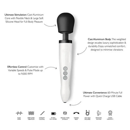 Discover Pleasure with the Doxy Die Cast Wand Rechargeable Star Dust