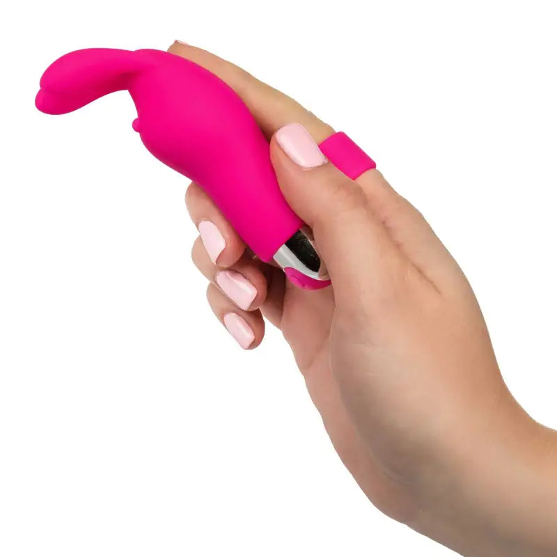 Discover Pleasure with the Intimate Play Pink Rechargeable Bunny Finger Vibrator