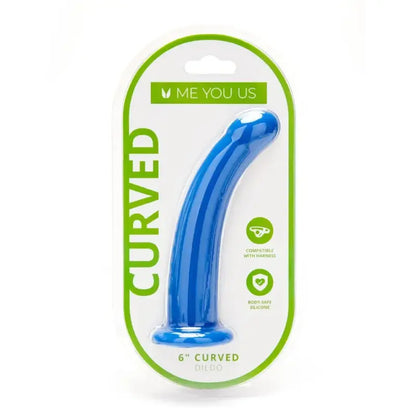 Discover Pleasure with the Me You Us 6 Inch Curved Silicone Dildo