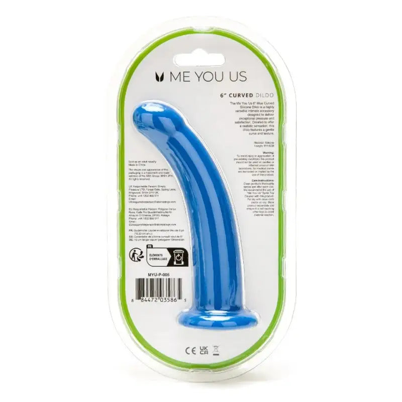 Discover Pleasure with the Me You Us 6 Inch Curved Silicone Dildo