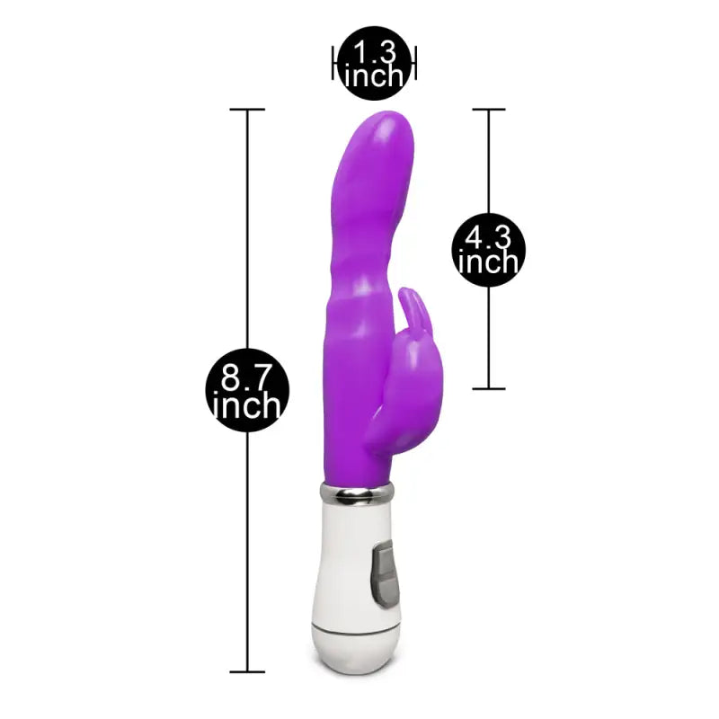 Discover Pure Excitement with the Slim GSpot Twelve Speed Rabbit Vibrator Purple