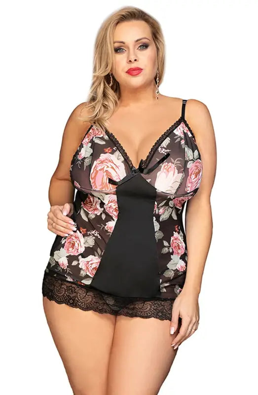 Discover the Allure of the YesX YX835 Floral Babydoll Chemise