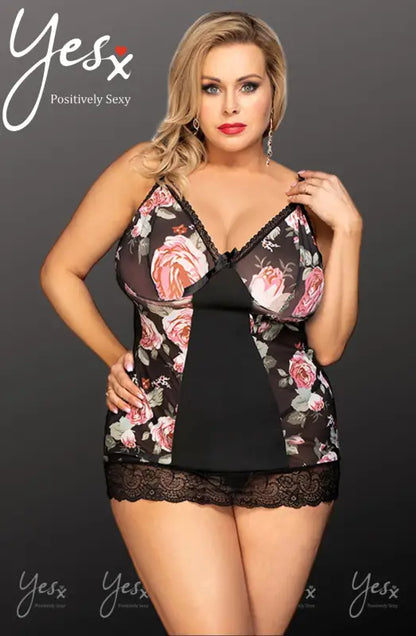 Discover the Allure of the YesX YX835 Floral Babydoll Chemise