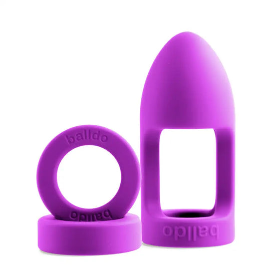 Discover the Ball Dildo Purple with Two Spacer Rings for Ultimate Pleasure