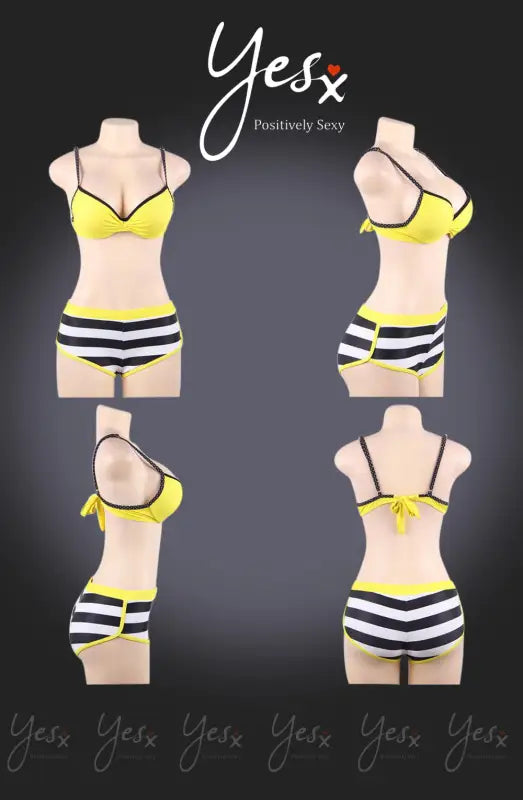 Discover the Elegance of the YesX YX963 Bikini 3 Piece Set Yellow