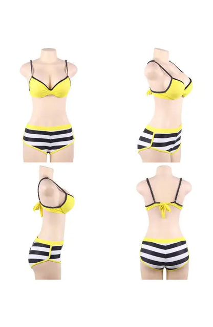 Discover the Elegance of the YesX YX963 Bikini 3 Piece Set Yellow