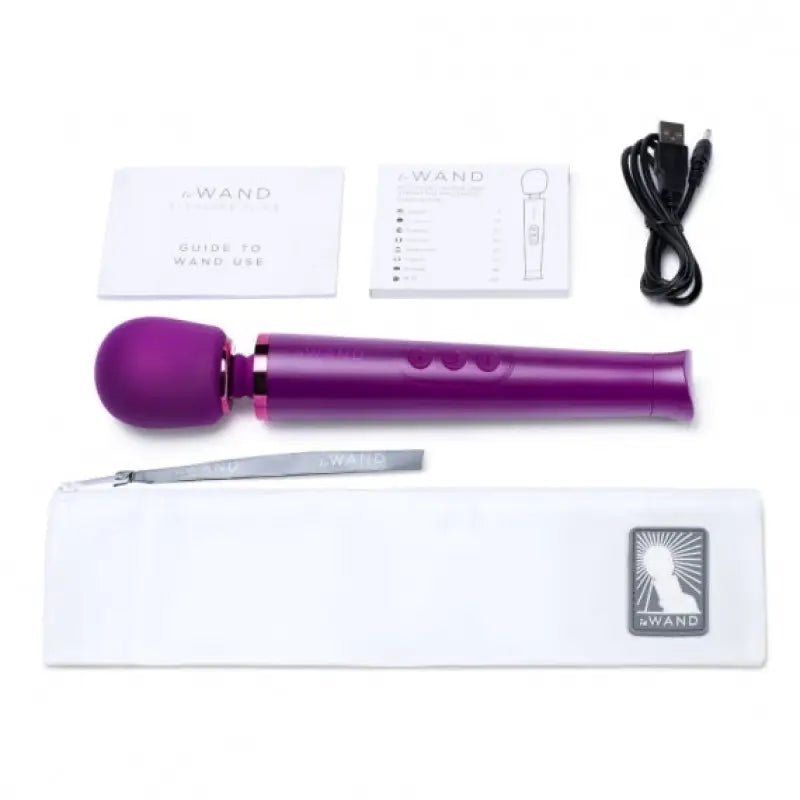 Discover the Le Wand Petite Rechargeable Vibrating Massager Dark Cherry