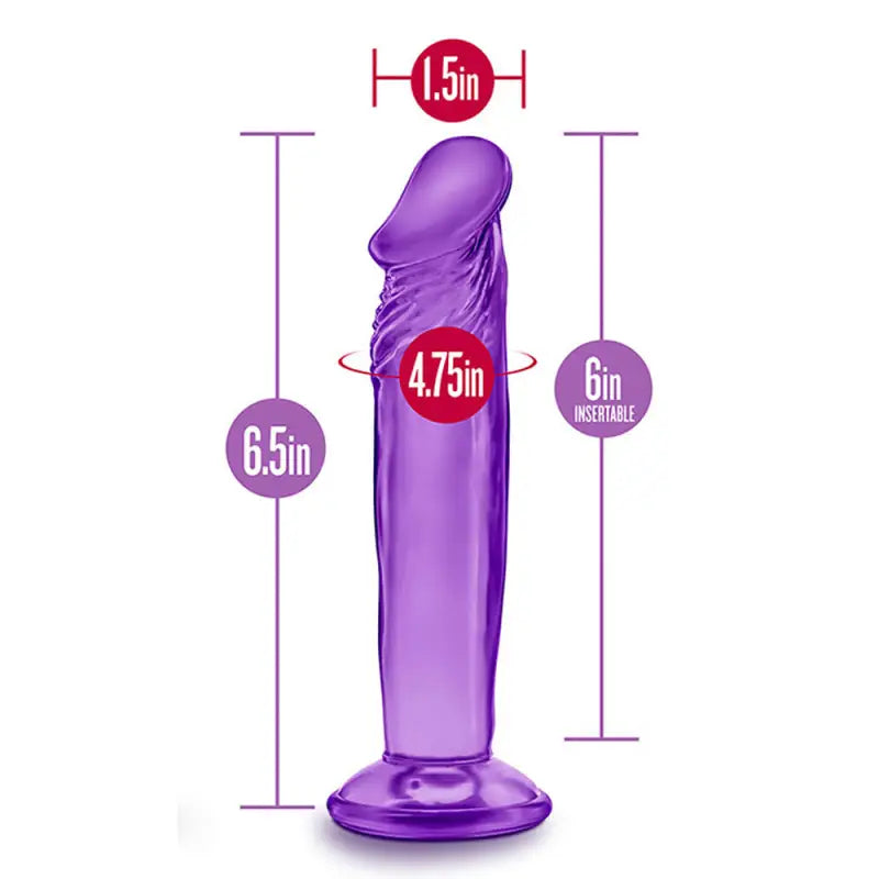 Discover the Sensation of the Sweet N Small 6 Inch Purple Dildo