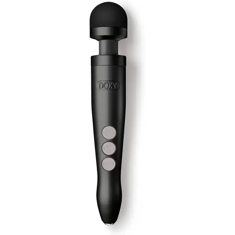 Doxy Die Cast Rechargeable Wand Matte Black for Ultimate Pleasure