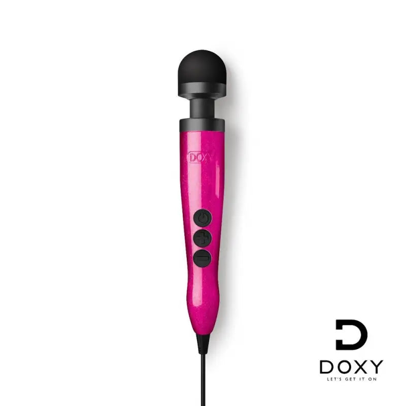 Doxy Die Cast Wand Massager in Hot Pink Supports Breast Cancer Awareness