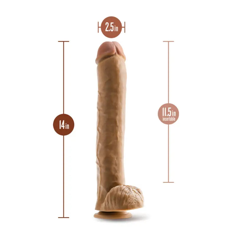 Dr. Skin Dr. Michael 14 Inch Dildo with Sturdy Suction Cup Base