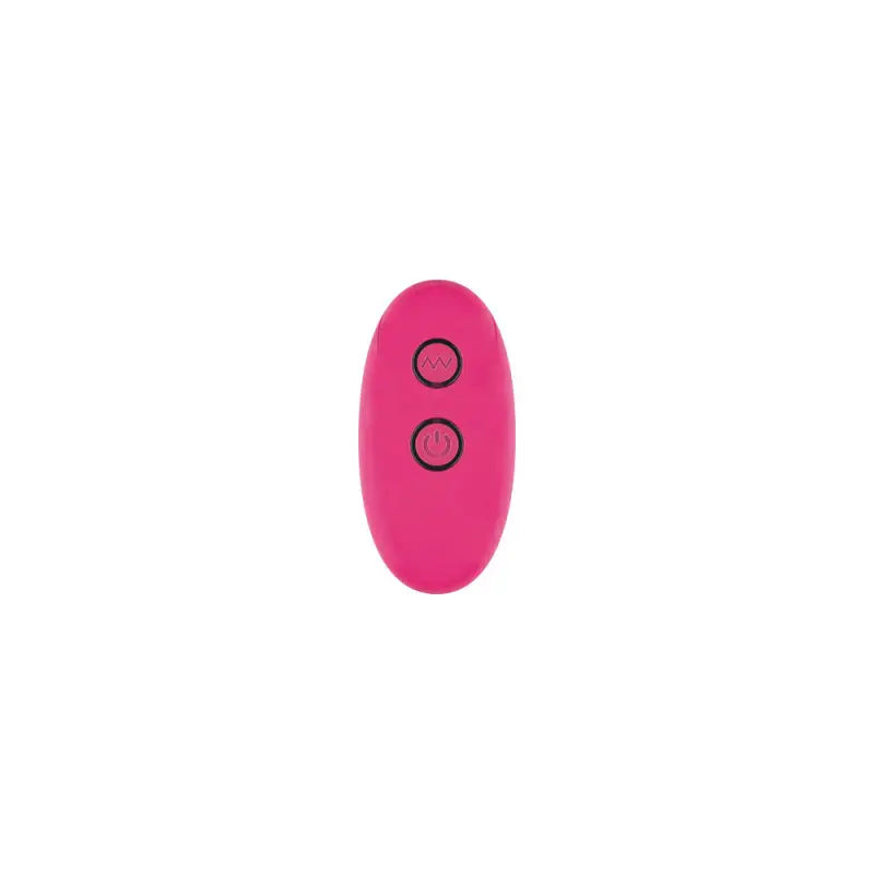 Elegant Pink Vibrating Buttplug with Remote Control