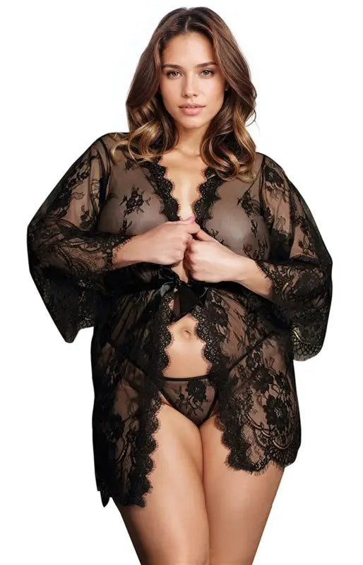 Elevate Elegance with the YesX YX827Q Robe Set in Black