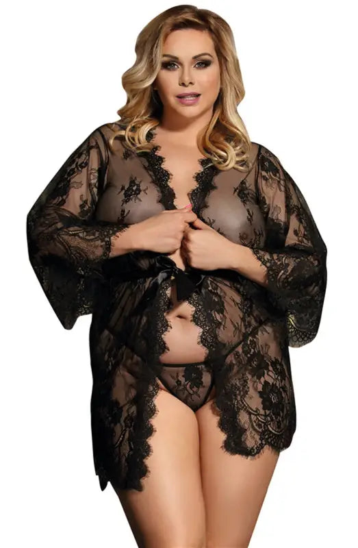 Elevate Elegance with the YesX YX827Q Robe Set in Black