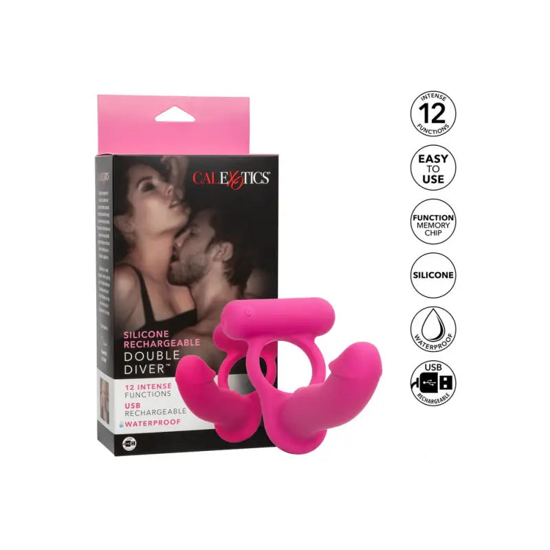 Elevate Intimacy with the Silicone Rechargeable Double Diver Stimulator