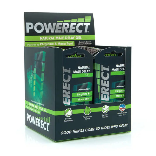 Powerect Natural Delay Gel / Serum Foil 36 x 5ml Sachets with POS