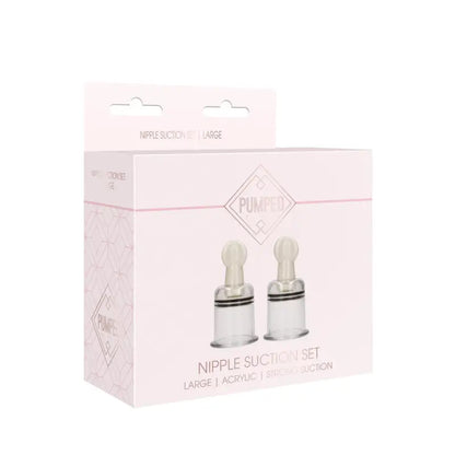 Elevate Pleasure with Our Pumped Nipple Suction Set Large