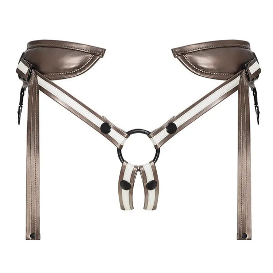 Elevate Pleasure with the Leatherette Desirous Harness Design